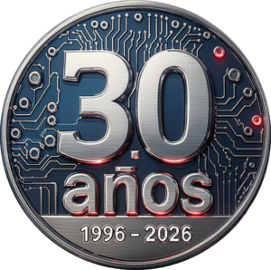 Imagen conmemorativa de los 30 años de la empresa