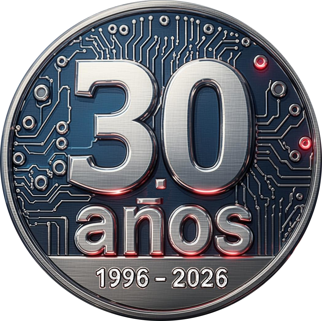 Imagen conmemorativa de los 30 años de la empresa